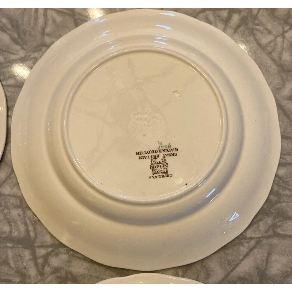 SPODE Copeland Great Britain GAINSBOROUGH Bread PLATES 6.75” Set of 4 Vintage